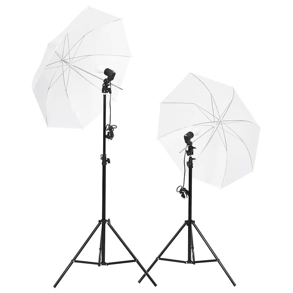 VidaXL Studio lighting set with tripods and umbrellas