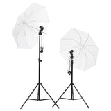 VidaXL Studio lighting set with tripods and umbrellas