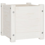Vidaxl Planning Box 31x31x31 cm pevná borovice bílá