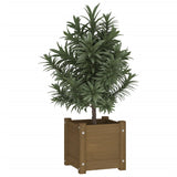 VidaXL Planning box 31x31x31 cm Solid pine honey brown