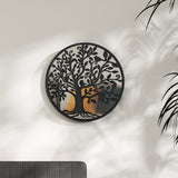 Vidaxl mirror around 40x2.5 cm iron black
