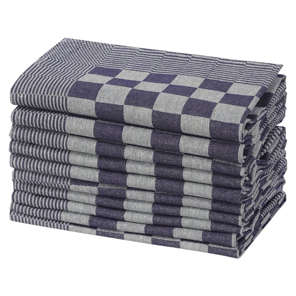 VIDAXL CANDO CUSCINE 20 ST 50x70 cm Blu di cotone e bianco