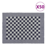 VIDAXL CANDO CUSCINE 50 ST 50x70 cm Blu di cotone e bianco