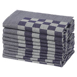 VIDAXL CANDO CUSCINE 50 ST 50x70 cm Blu di cotone e bianco