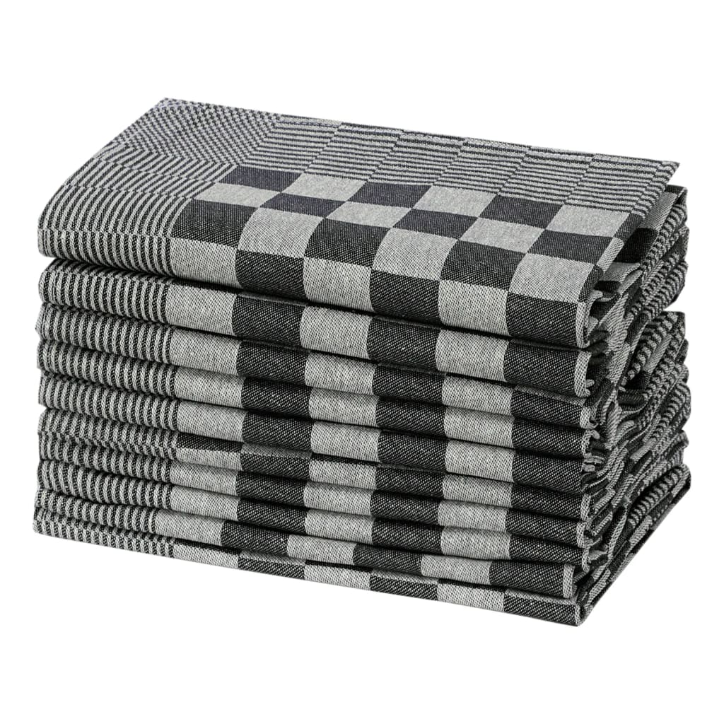 Vidaxl Kitchen cloths 20 st 50x70 cm cotton black and white
