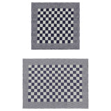 Vidaxl 10-piece kitchen towel set cotton blue and white