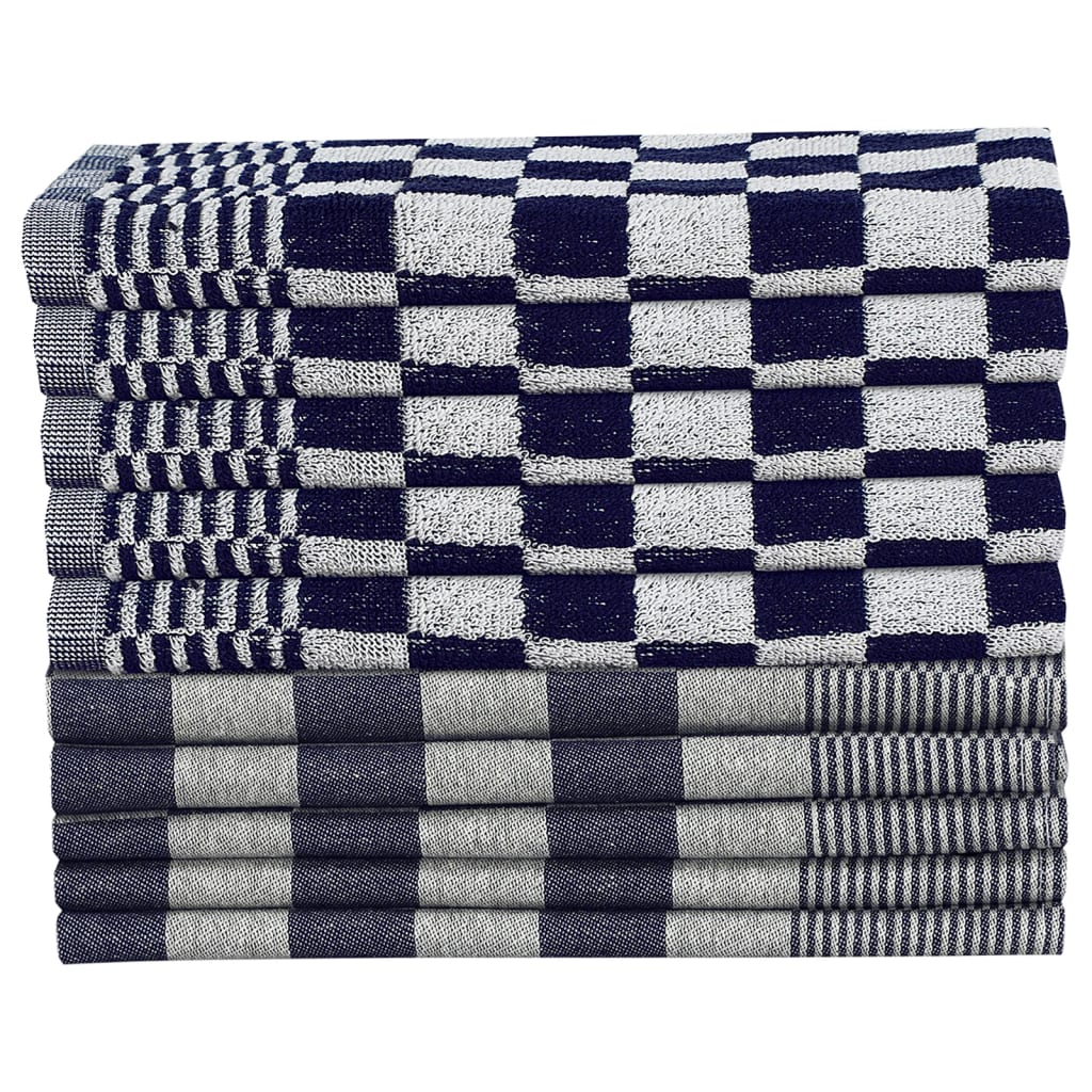 Vidaxl Set di panno da cucina a 50 pezzi Blu e bianco