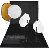 Vidaxl Photo Studio Set con set di illuminazione, sfondo e riflettore
