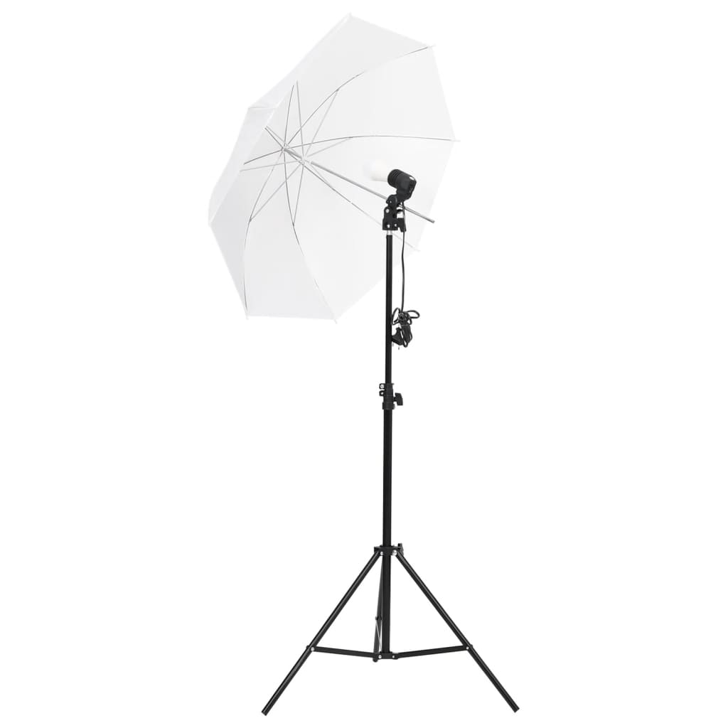 Vidaxl Photo Studio Conjunto com conjunto de iluminação, fundo e refletor