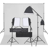 Vidaxl Photo Studio set med belysning och bakgrund