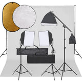 Vidaxl Photo Studio Set Se sadou osvětlení, pozadí a reflektorem