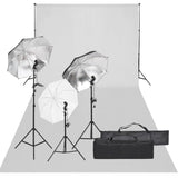 Vidaxl Photo Studio set med belysning och bakgrund