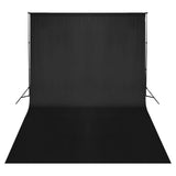 VidaXL Photo Studio Kit with Lighting Kit, Background and Reflector