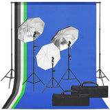 Vidaxl Photo Studio set med belysning och bakgrund