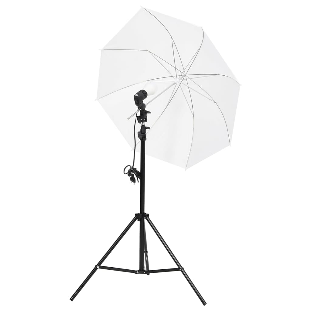 VidaXL Photo Studio Kit with Lighting Kit, Background and Reflector