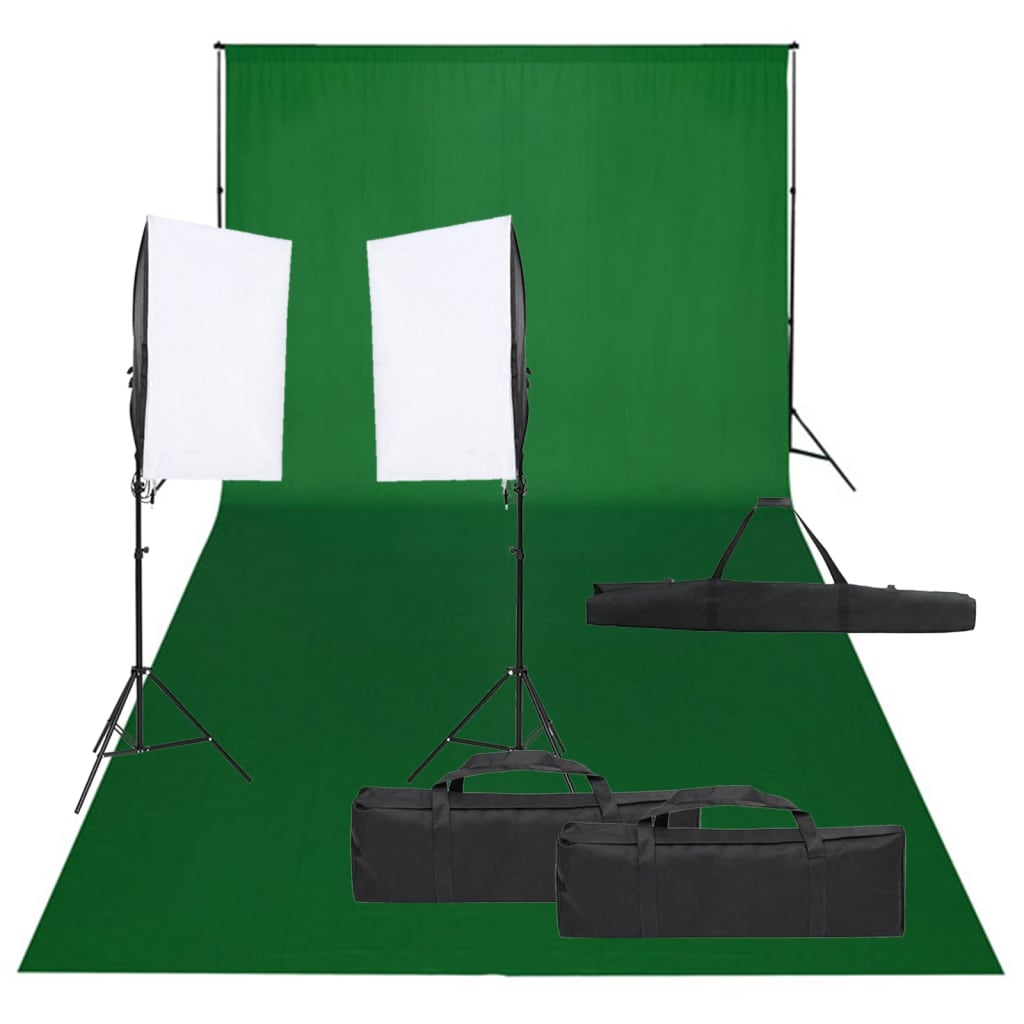 Vidaxl Photo Studio Set Se sadou osvětlení a pozadí