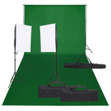 Vidaxl Photo Studio Set Se sadou osvětlení a pozadí
