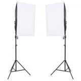 VidaXL Photo Studio Kit with Lighting Kit, Background and Reflector