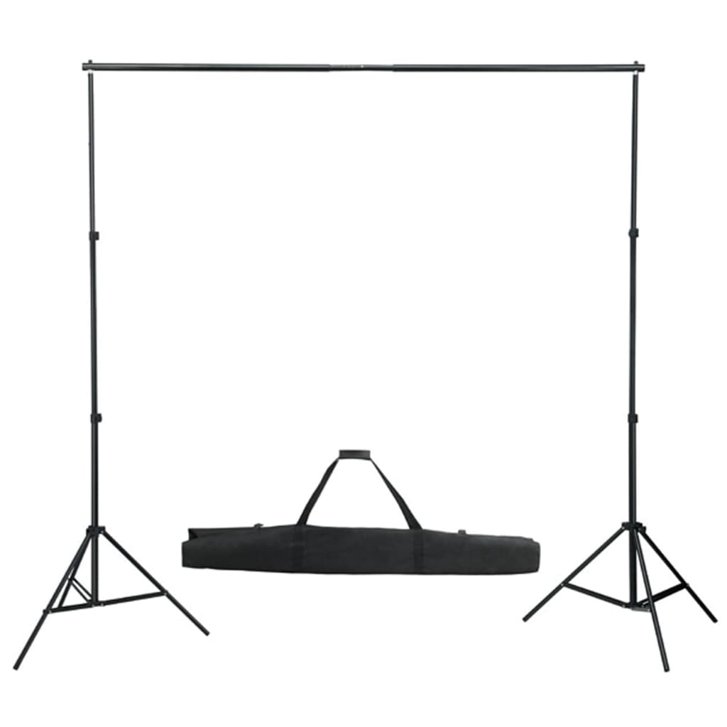 VidaXL Photo Studio Kit with Lighting Kit, Background and Reflector