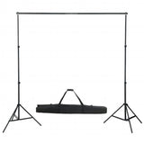 VidaXL Photo Studio Kit with Lighting Kit, Background and Reflector