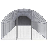 Vidaxl Poulet Run 3x16x2 m galvaniséiert Stol