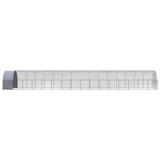 Vidaxl Poulet Run 3x16x2 m galvaniséiert Stol