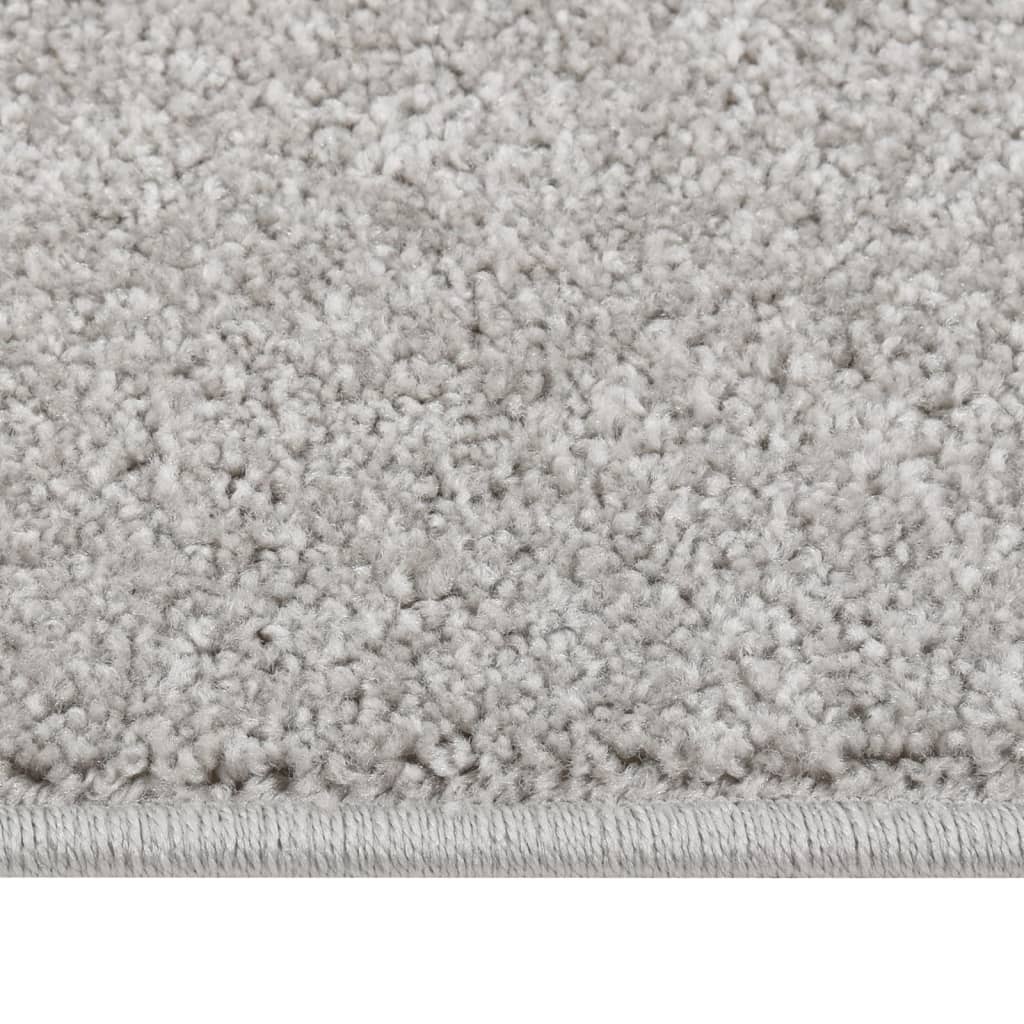 Vidaxl rug Kortpolig 80x150 cm light gray