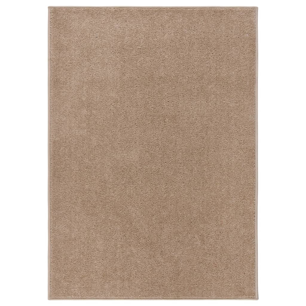 Vidaxl rug Kortpolig 120x170 cm brown