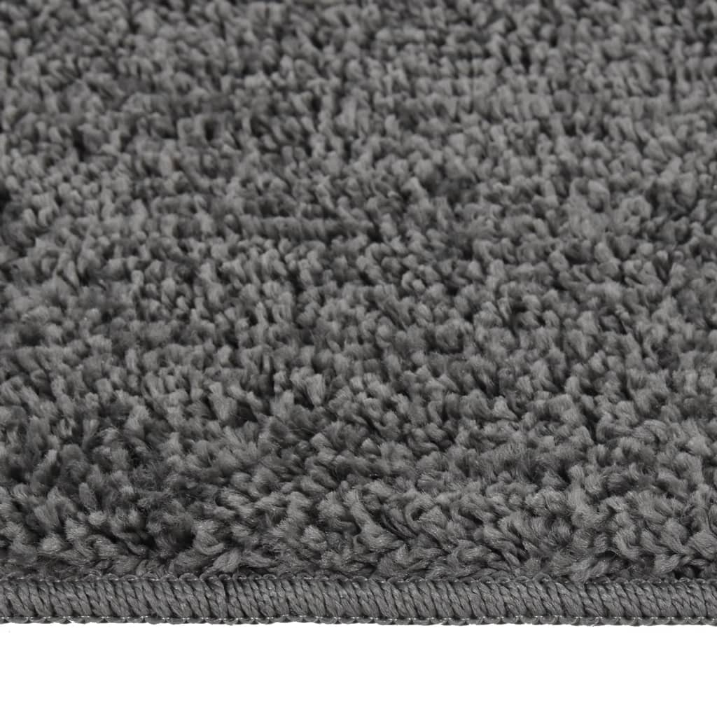 Vidaxl shaggy rug, non-slip, 140x200 cm, dark gray