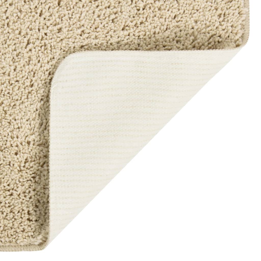 Vidaxl shaggy rug, non-slip, 80x150cm, cream-colored