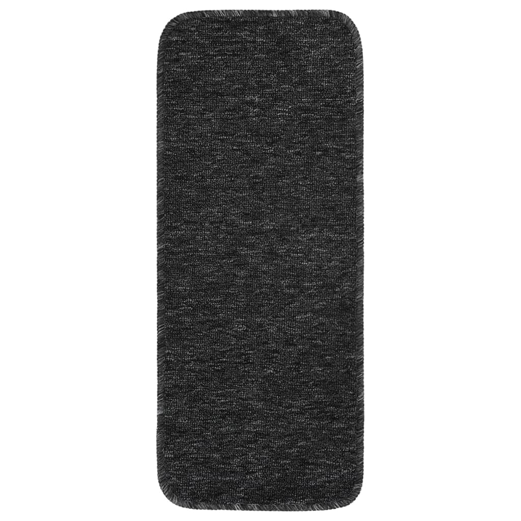 Vidaxl Schodišťové rohože 15 ST ANTIP SLESSED SCECTURANGULL 60x25 cm Anthracite Color
