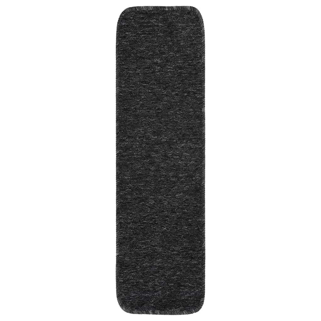 Vidaxl Stair Mats 15 St Anti-Slip Rectangular 75X20 cm Anthracite Color