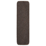 Vidaxl Stair tappetini 15 St Anti-slip rettangolare 75x20 cm marrone