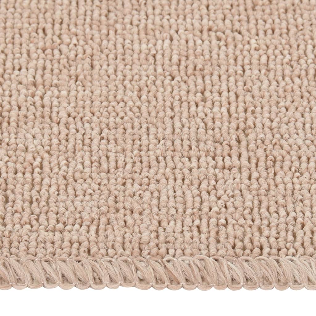 VIDAXL-Treppenmatten 15 St. Anti-Rutsch rechteckig 75 x 20 cm Beige