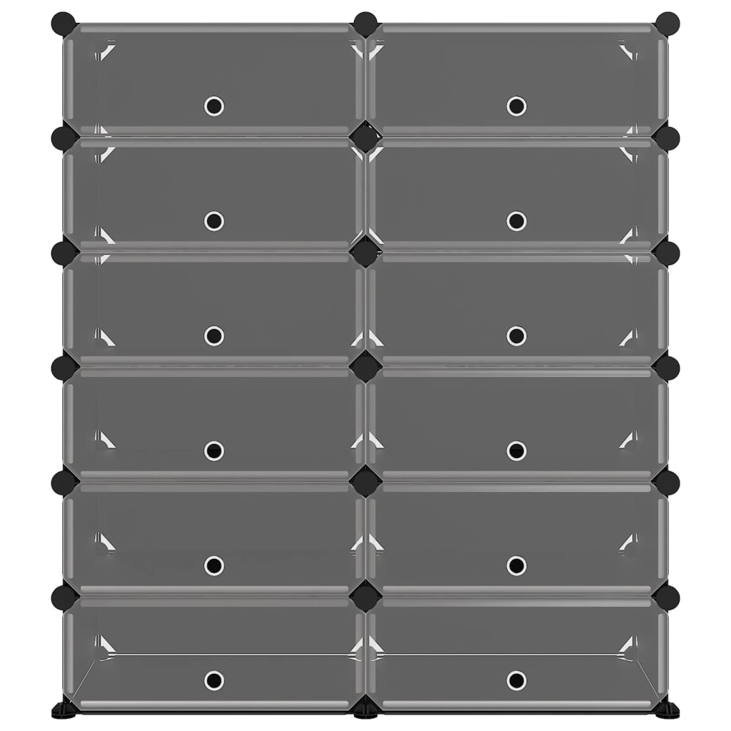 Stojan na boty Vidaxl 94,5x36,5x106 cm polypropen černé