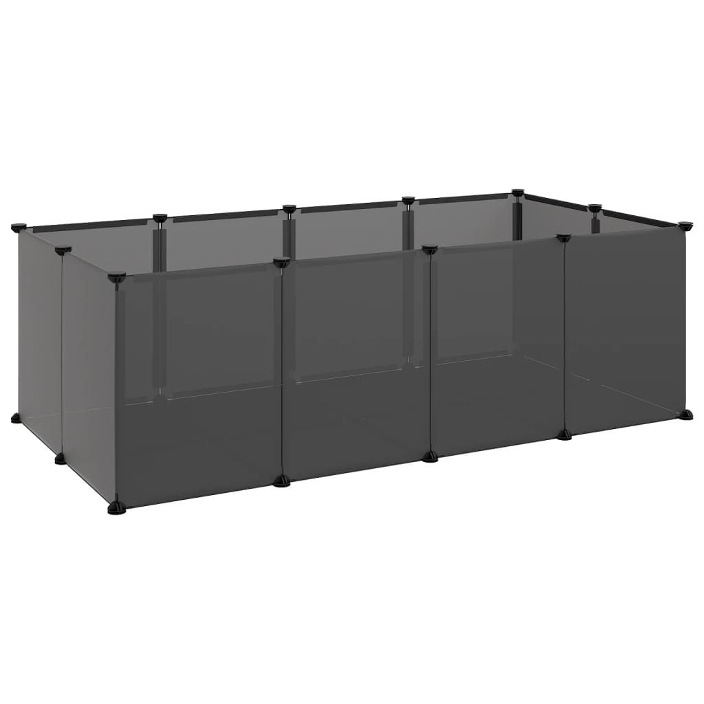 Vidaxl Animal Loft liten 144x74x46,5 cm polypropen og stål svart