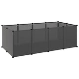 Vidaxl Animal Loft liten 144x74x46,5 cm polypropen og stål svart