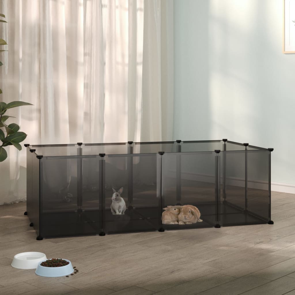 Vidaxl Animal Loft liten 144x74x46,5 cm polypropen og stål svart