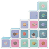 Vidaxl Children's Storage Furniture med 15 kurs Polypropene Blue