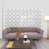 Vidaxl 12 ST WALL PANELY 3D Origami 3 m² 50x50 cm bílá