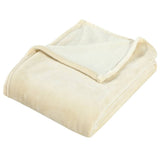 Vidaxl blanket 150x200 cm Polyester cream -colored