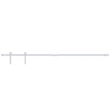 Vidaxl Suspension Set fir Mini -Skiver Dier 183 cm Kuelestoff Stat