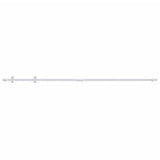 VidaXL Suspension set for mini -skiver door 200 cm carbon steel white