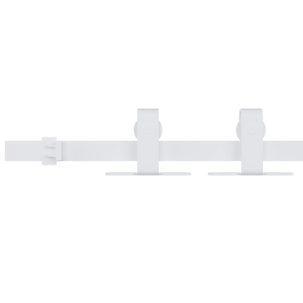 Sospensione Vidaxl Set per mini -skiver porta 122 cm in acciaio carbone bianco