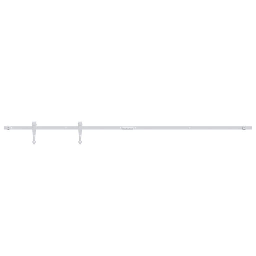 Vidaxl Suspension Set til mini -skiver -dør 183 cm kulstofstål hvidt