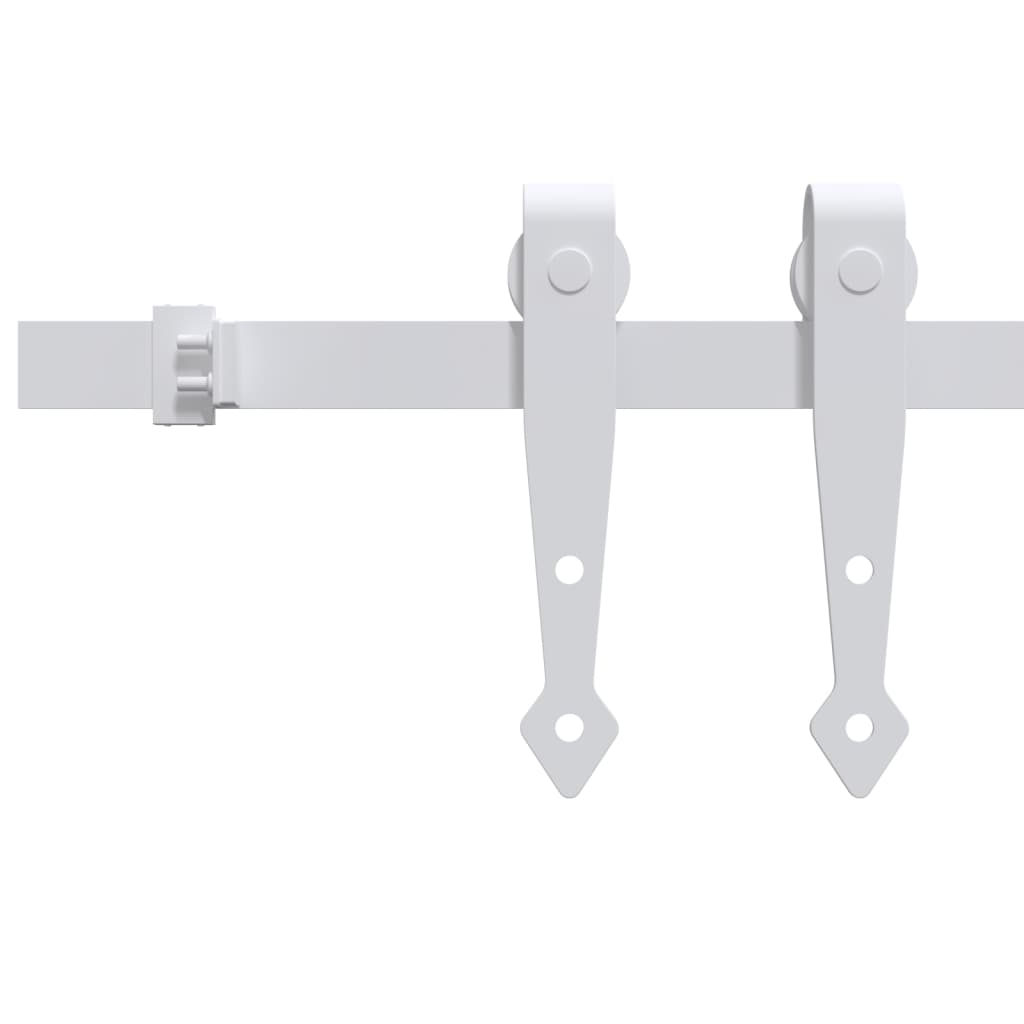 Sospensione Vidaxl Set per mini -skiver porta 200 cm in acciaio carbone bianco