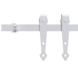 Sospensione Vidaxl Set per mini -skiver porta 200 cm in acciaio carbone bianco