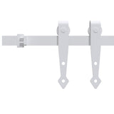 Vidaxl fjæring sett for mini -skiver dør 152 cm karbonstål hvit