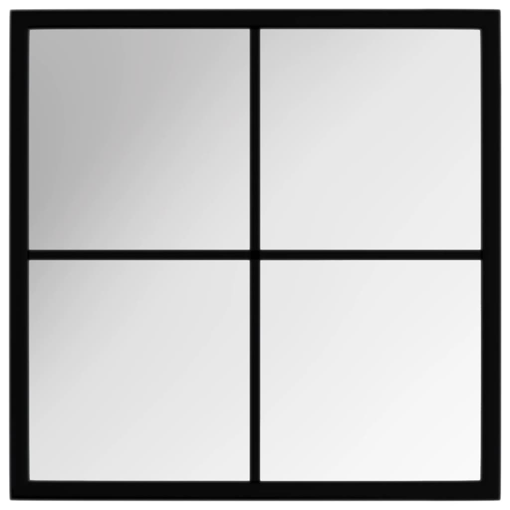 VidaXL wall mirror 40x40 cm Metal Black