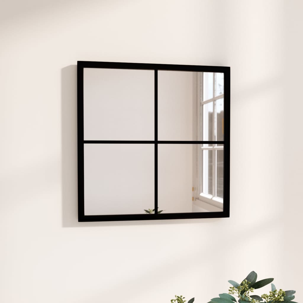 VidaXL wall mirror 40x40 cm Metal Black